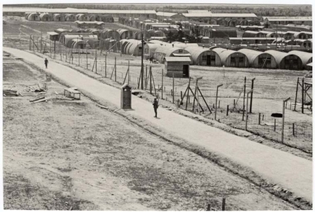 V.P. HIST_03435_19A FRANCE Guerre 1939-1945 Savenay Frontstalag 232 Camp de prisonniers de guerre Vue d'une partie du camp 29/05/1941 CICR